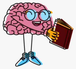 Brain Clipart - Brain Reading A Book