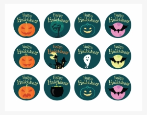 Happy Halloween Cupcake Toppers - Ranunculus Colors