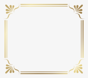 Free Png Gold Border Frame Png Images Transparent - Gold Border Free Png