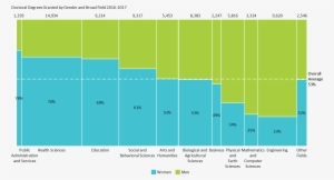 Doctoral Degrees By Gender And Field Marimekko Chart - Doctor Of Philosophy