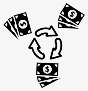 Circular Graphic Of Money Vector - Ciclo Simbolo