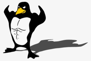 Penguin, Bodybuilder, Linux, Muscle, Tux, Animal, Funny - Bodybuilder Penguin