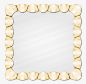 Golden Metal Frame Shiny Round Lines Glass Effect, - Metal