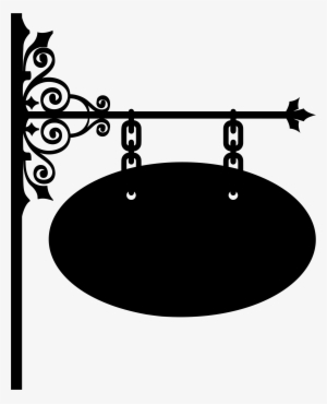 Big Image - Wrought Iron Sign Png