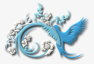 Florales Y Adornos En Tonos Pasteles Png - Adornos De Palomas Png