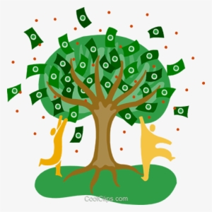 Money Tree Symbol - Fundraising Green