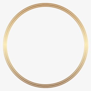 Round Border Gold Clip