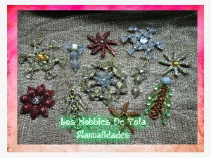 5 Adornos Para El Pino Hechos Con Pasta De Comer - Cross-stitch