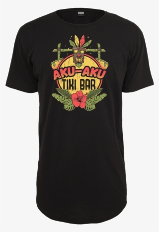 Ilustrata Aku Aku Tiki Bar T Shirt Urban Classics Long - Aku Aku Tiki Bar