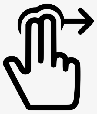 Png File Svg - Finger With Arrow