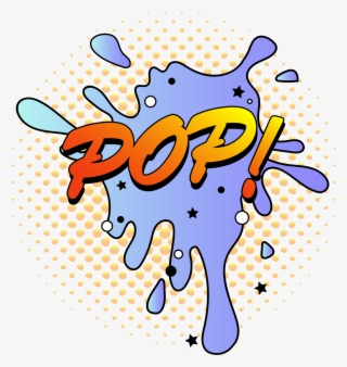 Pop Style Gradient Splash Ink Png And Vector Image - Clip Art