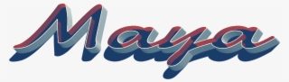 Maya 3d Letter Png Name - Graphic Design