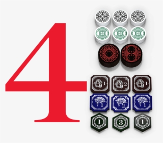 Four - Arkham Horror Tokens Png