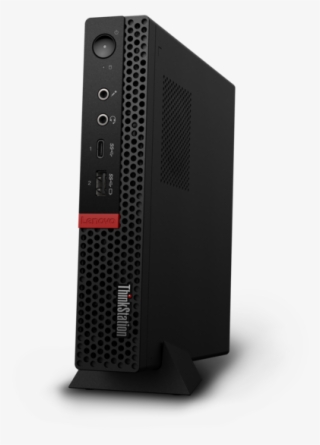 01 Thinkstation P330 Tiny Hero Stand Front Facing Left - Lenovo Thinkstation P330 Tiny