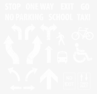 City Street Road Markings Various - Poster