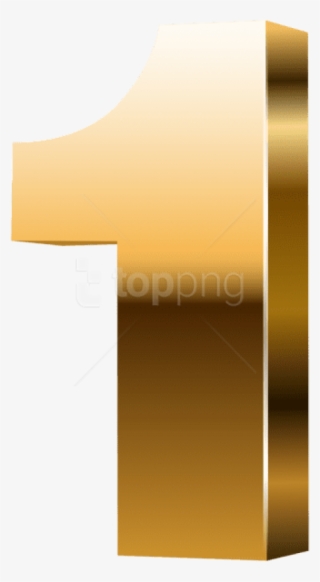 Free Png Download Number One 3d Gold Clipart Png Photo - Gold Number 1 Png