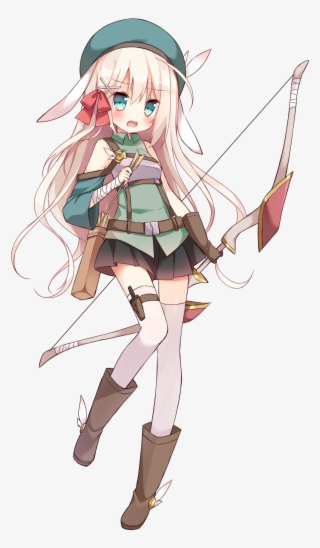 Download Png - イラスト 弓 使い 女