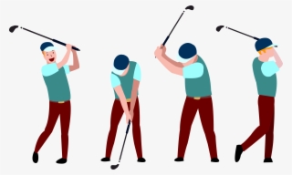 Sport Icon Boy Playing Transprent Png Free - Golf Sport Cartoon