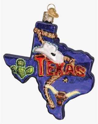State Of Texas Ornament - Cross