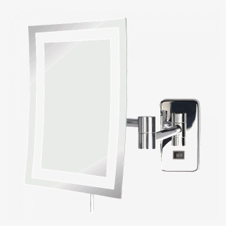 Jerdon Style Hardwired Minimalist Edge To Edge 5x Led - Wall Mounted Makeup Mirror