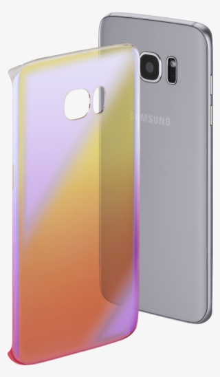"mirror" Cover For Samsung Galaxy S7 Edge, Yellow/pink - Iphone