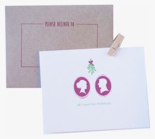 Silhouette All I Want For Christmas Is You Holiday - Envelope