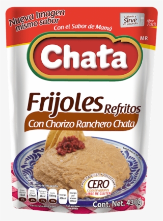 Chata Frijoles Refritos Con Chorizo Ranchero 430g - Productos Chata