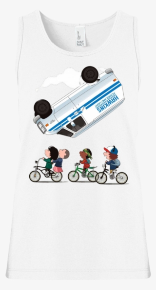 Stranger Things Accident Cartoon Girls' Tank Top T-shirts - Fan Art Stranger Things