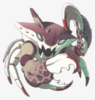 Drawn Monster Crab - Cartoon