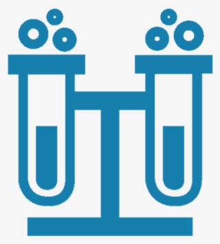 Test Tubes Couple - Electric Blue