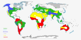 Harpy Distribution - High Quality World Map Black And White