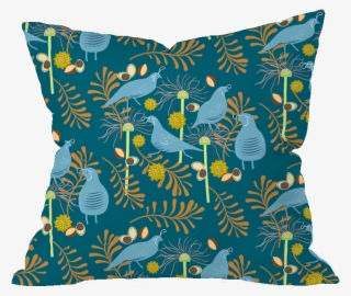 Autumn Quail Floral Pillow Cover - Cushion