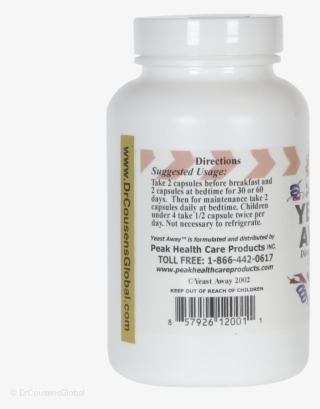 Yeast Away, 120 Capsules - Salmon