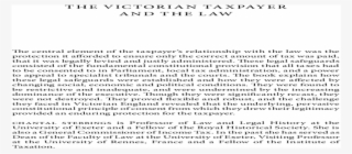 The Victorian Taxpayer And The Law - Darkness