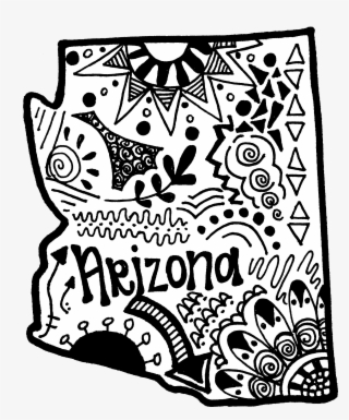 Arizona State Zentangle