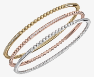 Staking Rose, White And Yellow Gold Bangles From Adwar - Chain