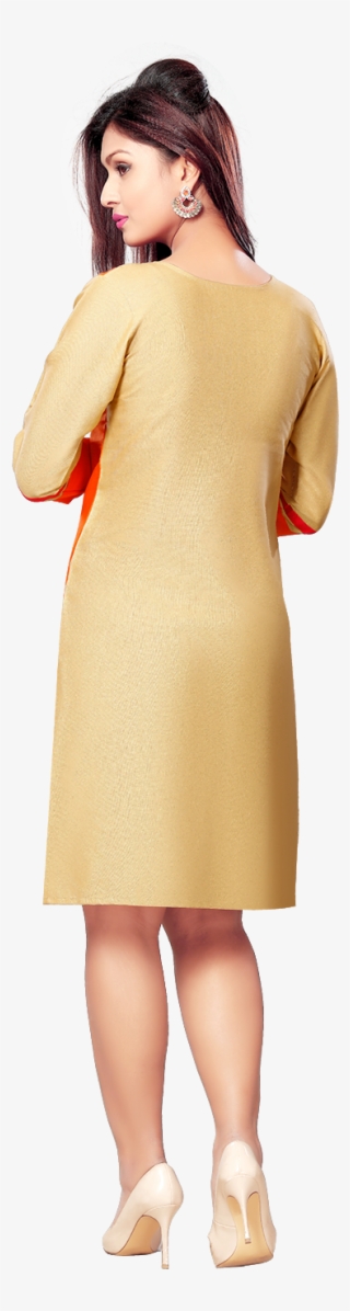 Yuri's Multicoloured Cotton Straight Kurti - Girl