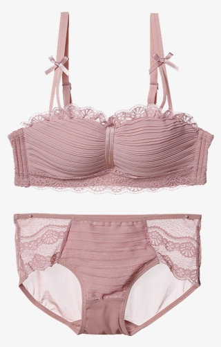 Kvoz Kwozi No Steel Ring Bra Gathered Small Chest One-piece - Lingerie Top