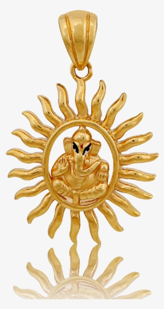 Lord Ganesha's Sun Blessing Pendant - Locket