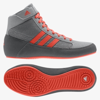 Adidas Havoc Kids Grey/red Junior Boots - Adidas Havoc Boxing Shoes