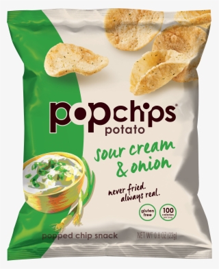 Healthy Office Snacks, Popchips Sour Cream & Onion - Pop Chips