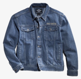 Men's Bar & Shield Logo Denim Jacket - Jacket