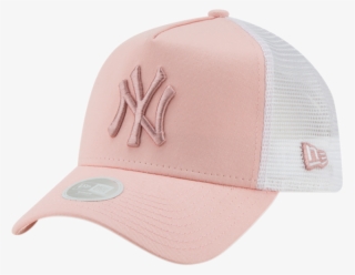 Ny Yankees Womens New Era League Essential Pink Trucker - Baseball Cap