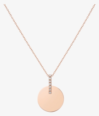 Gold Disk Necklace - Locket
