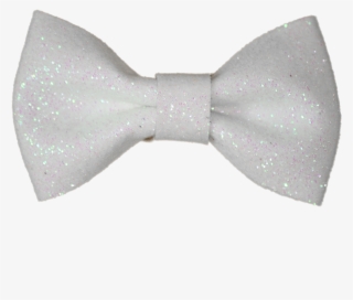 White 2" Mini Glitter Bow