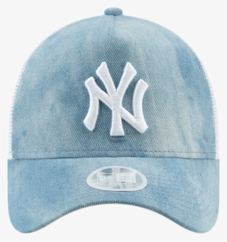 Ny Yankees Womens New Era A-frame Tie Dye Light Blue - Baseball Cap