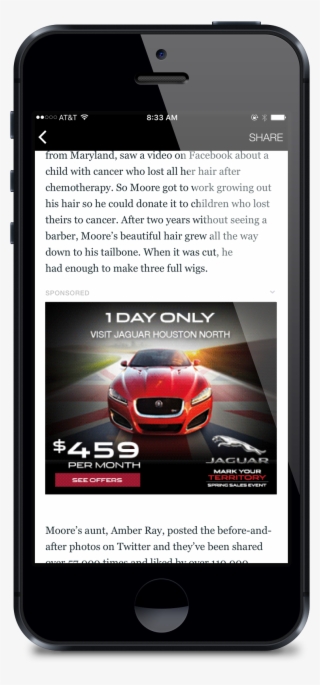 Using Targeted Banner Ads - Smartphone