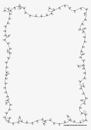 Christmas Lights Border Png Image - Christmas Border Black And White