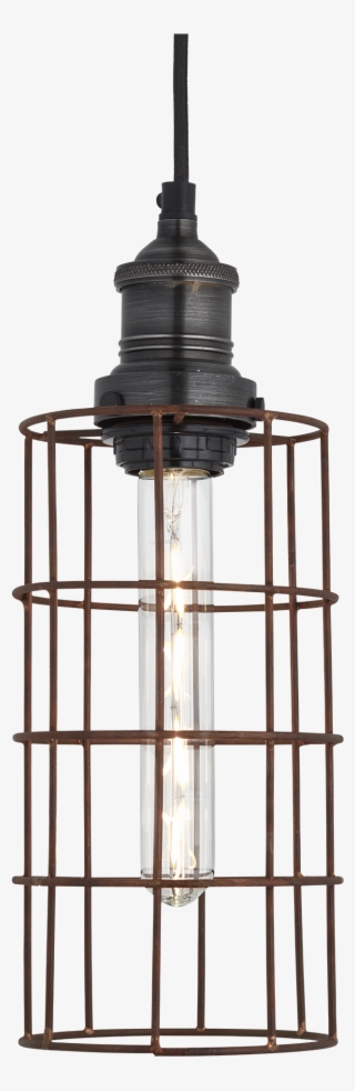 Brooklyn Rusty Cage Pendant - Ceiling