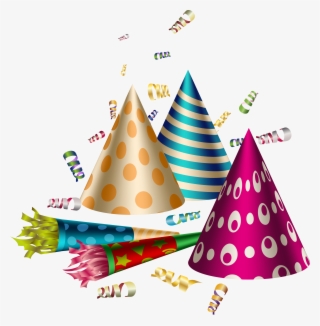 Birthday Clip Art Transprent Png Free Download Ⓒ - Party Hats And Horns